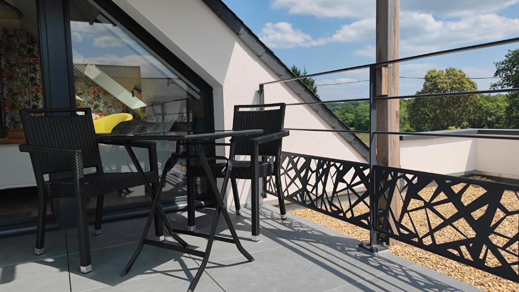 Balkón nebo terasa v ubytování AMARRÉ Chambres d'Hôtes