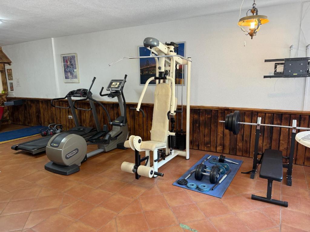Posilňovňa alebo fitness centrum v ubytovaní Alpenlodge, Ferienwohnung 3