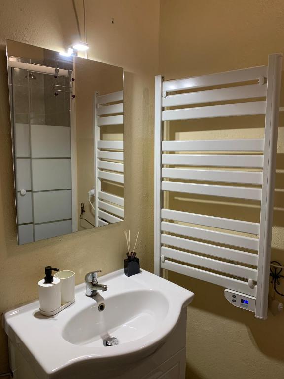 Koupelna v ubytování SkyRoom Glamping Verde Mare by SMART-HOME