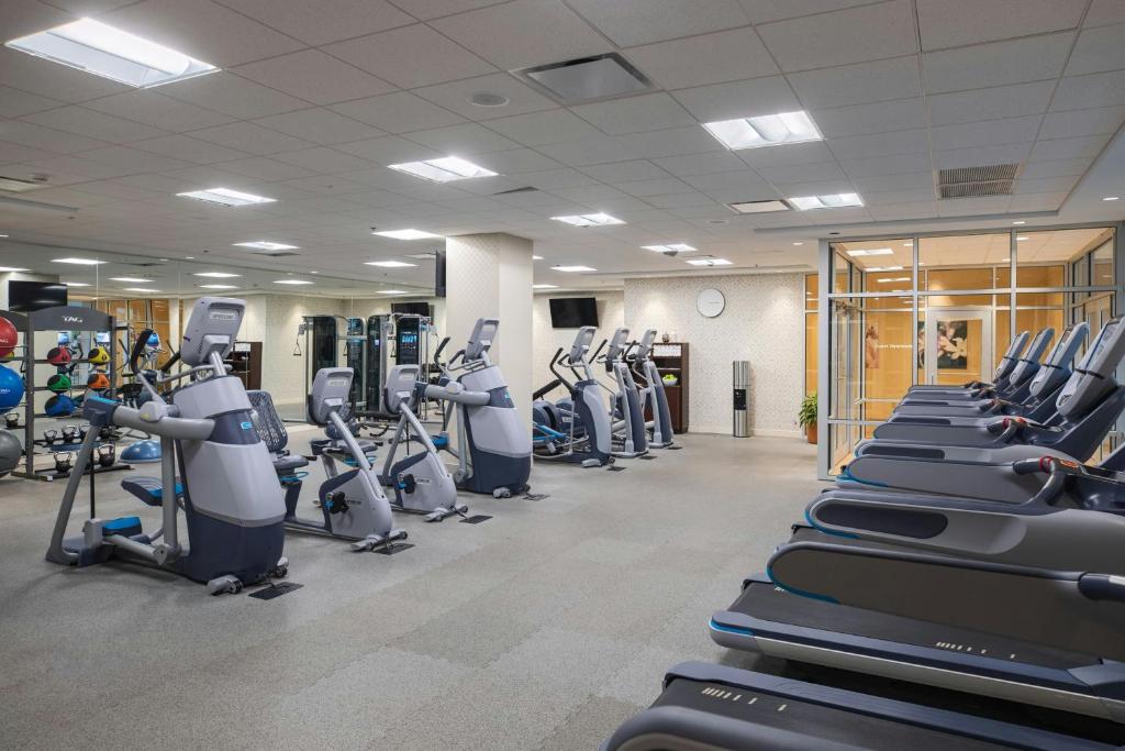 Fitness centrum a/nebo fitness zařízení v ubytování Renaissance Dallas Richardson Hotel