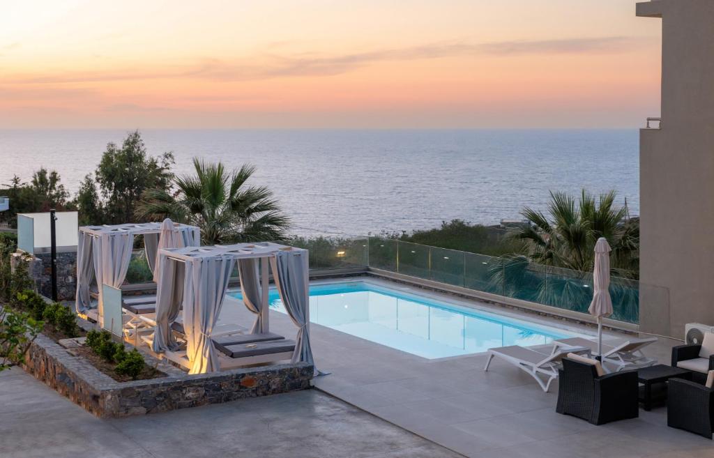 Πισίνα στο ή κοντά στο Villa La mer de Crete - private pool & sew view