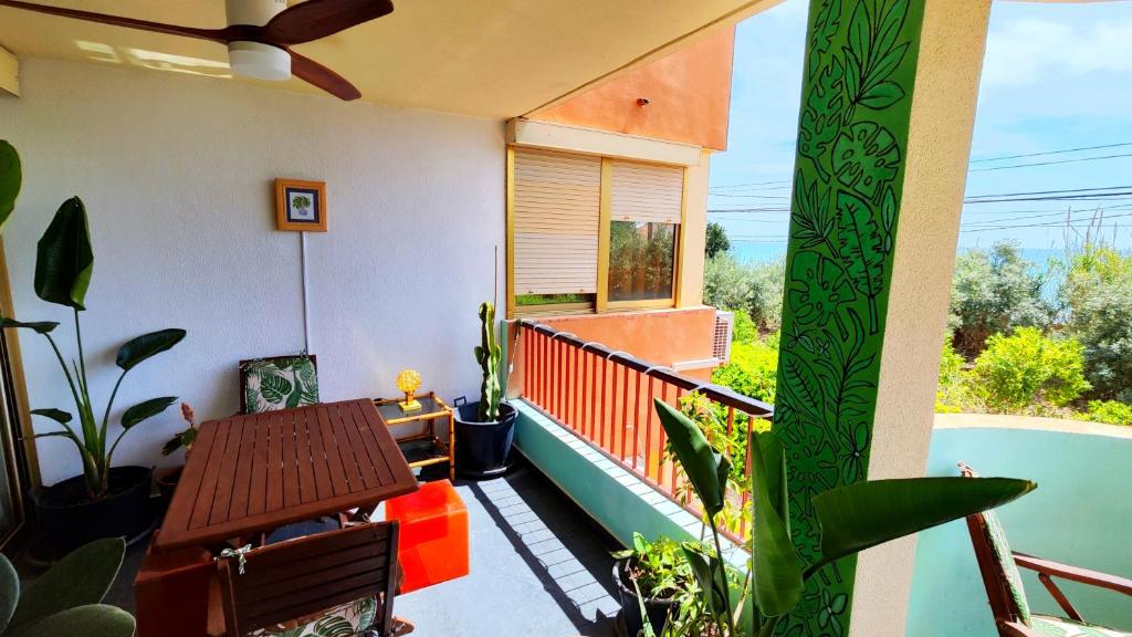 Balkón alebo terasa v ubytovaní Playa Paraíso Suite