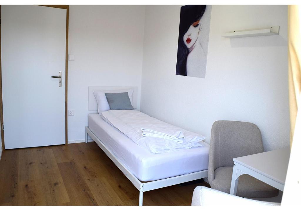 Postel nebo postele na pokoji v ubytování Hotel Restaurant Krebs
