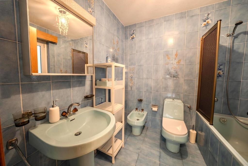 Koupelna v ubytování Oasi relax