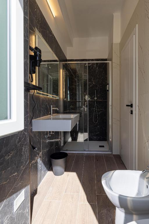 Koupelna v ubytování Hotel Levante Cesenatico