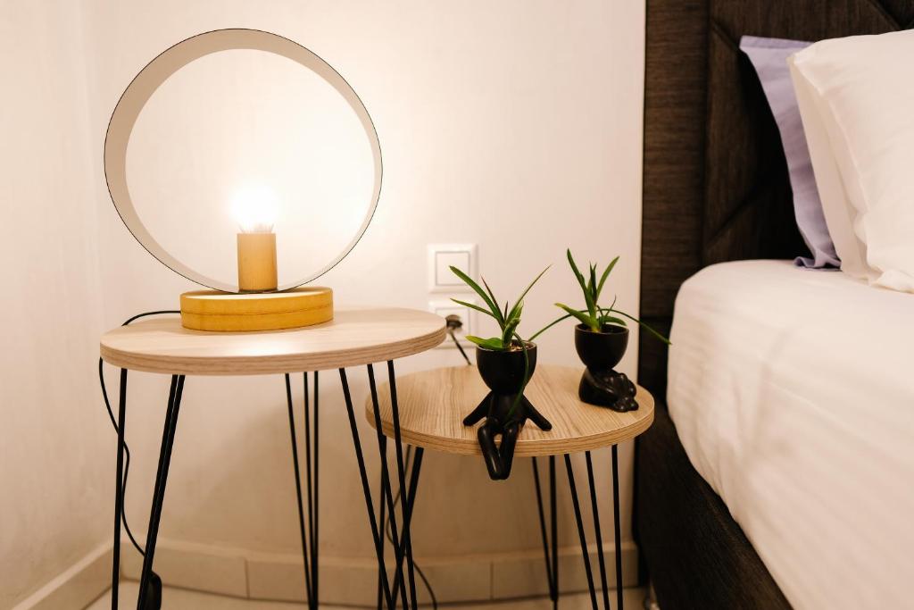 Postel nebo postele na pokoji v ubytování Dioni Luxury House