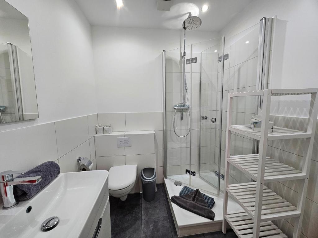 Koupelna v ubytování Villa Aurora