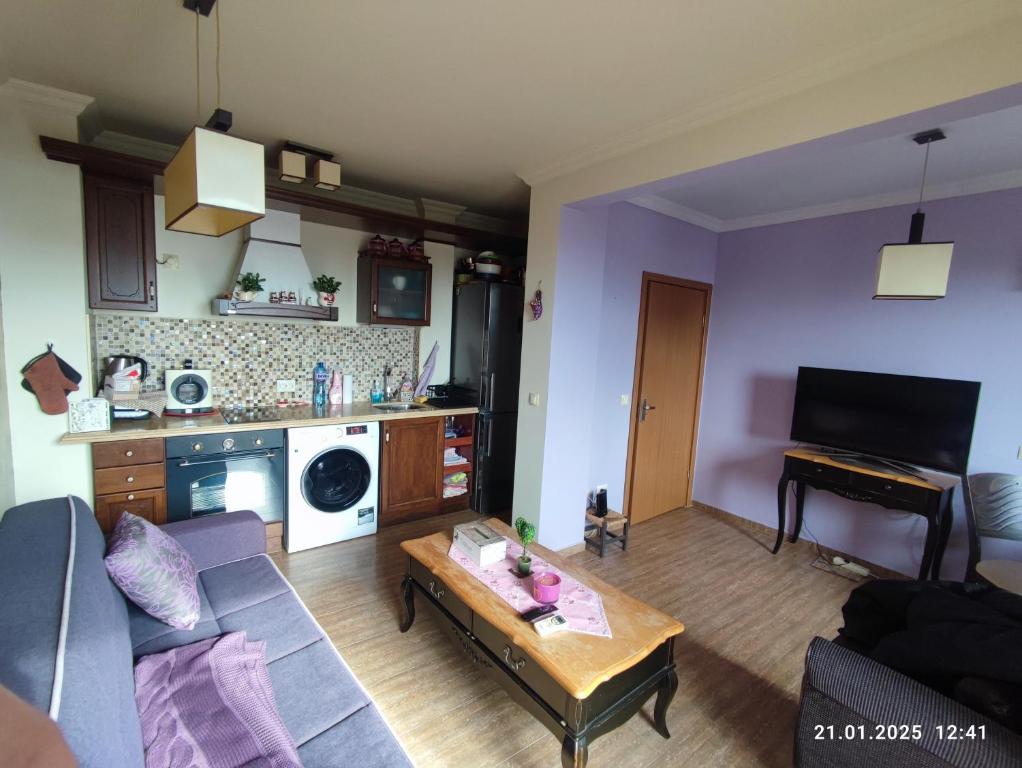 Η κουζίνα ή μικρή κουζίνα στο Central View Burgas