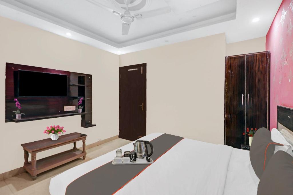 TV a/nebo společenská místnost v ubytování Super Hotel O Lotus