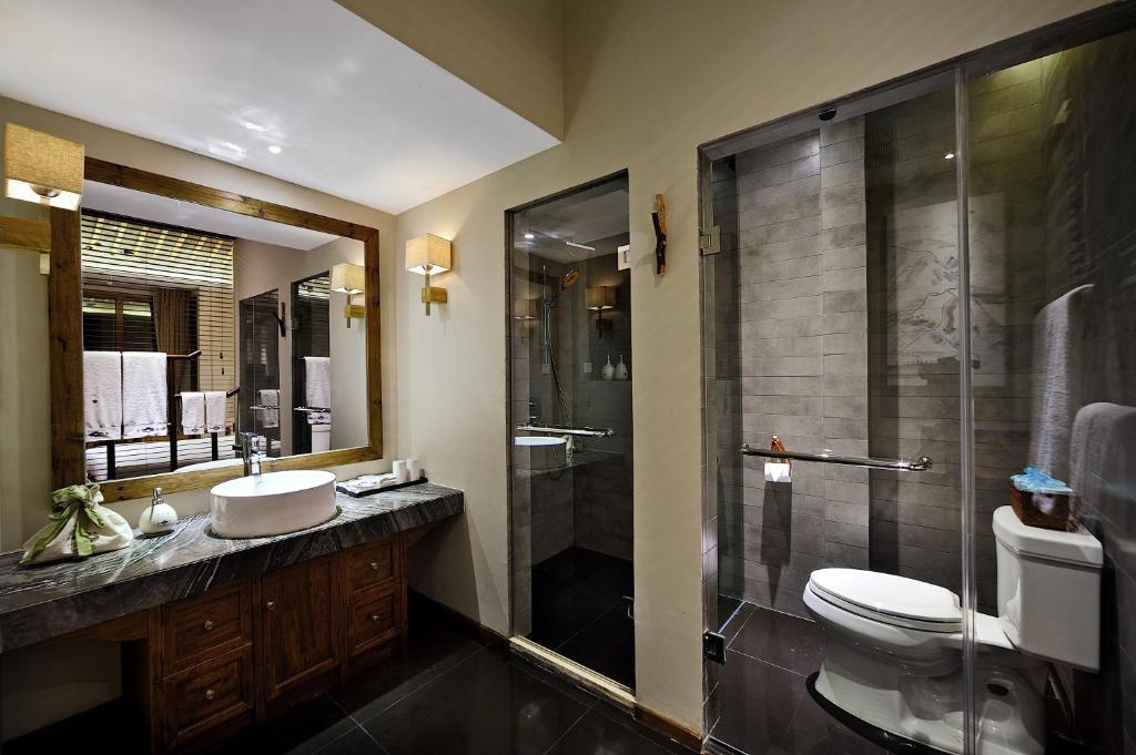 Koupelna v ubytování Huangshan Shanshuijian Wei Boutique Hotel