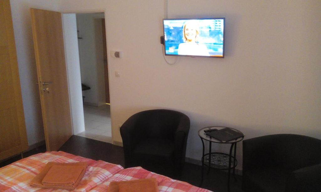TV a/nebo společenská místnost v ubytování DARZ GästeZimmer