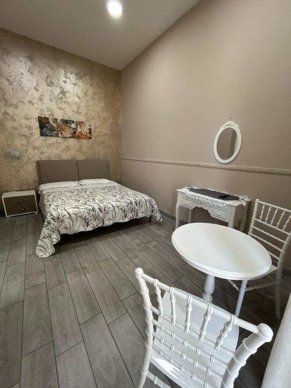 Łóżko lub łóżka w pokoju w obiekcie B&B Panorama 17