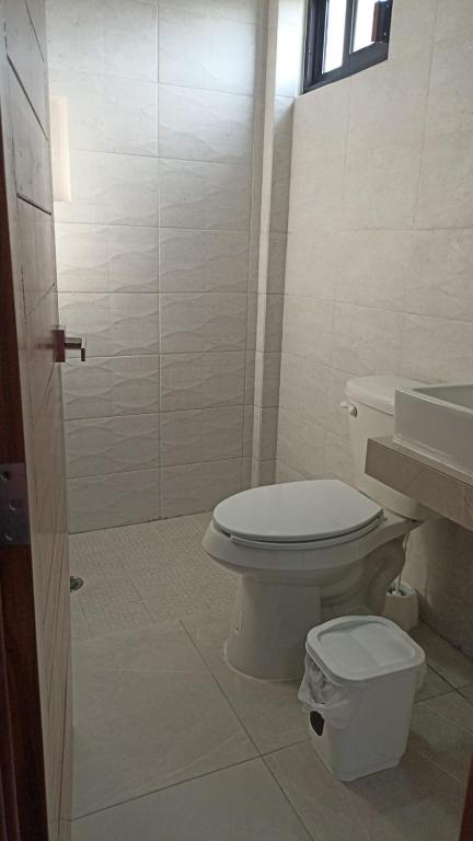 Koupelna v ubytování Edificio Regam