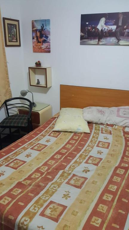 Postel nebo postele na pokoji v ubytování Hospedaje Miraflores 17