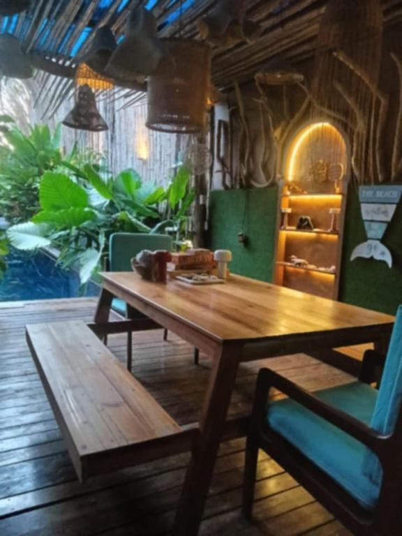 Posezení v ubytování Banig Beach Resort El Nido
