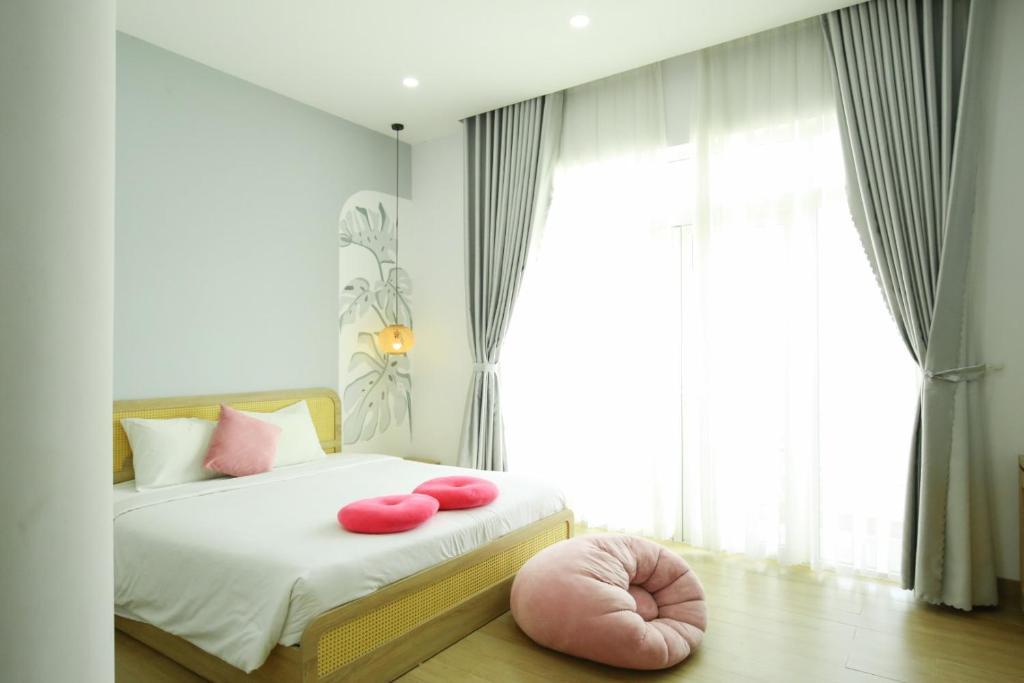 Postel nebo postele na pokoji v ubytování VK House Apartment