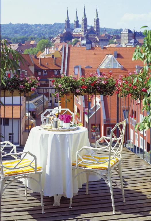 Uma varanda ou terraço em Hotel Bamberger Hof Bellevue
