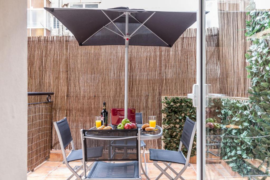 Patio alebo iná vonkajšia časť ubytovania Radas