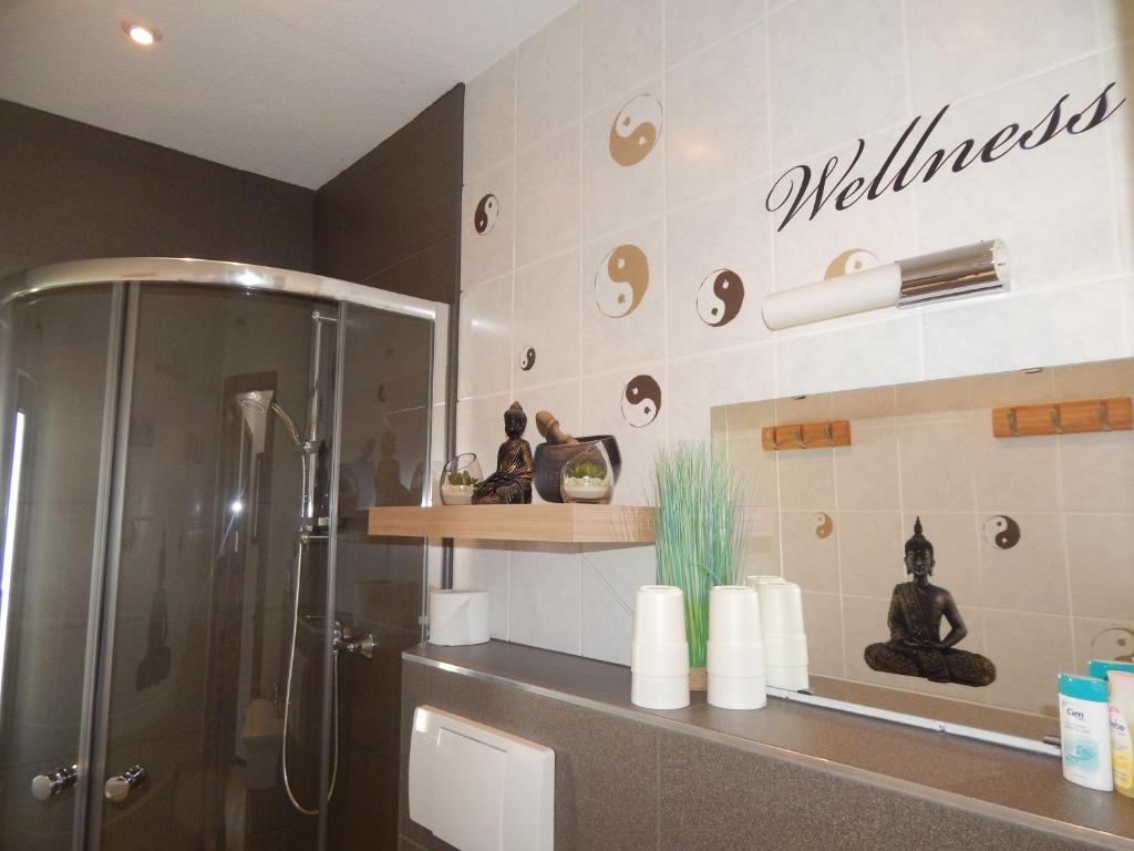 Kuchyň nebo kuchyňský kout v ubytování Ferienhaus Bella