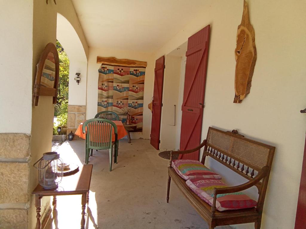 Posezení v ubytování Gîte "Chante' Relle"