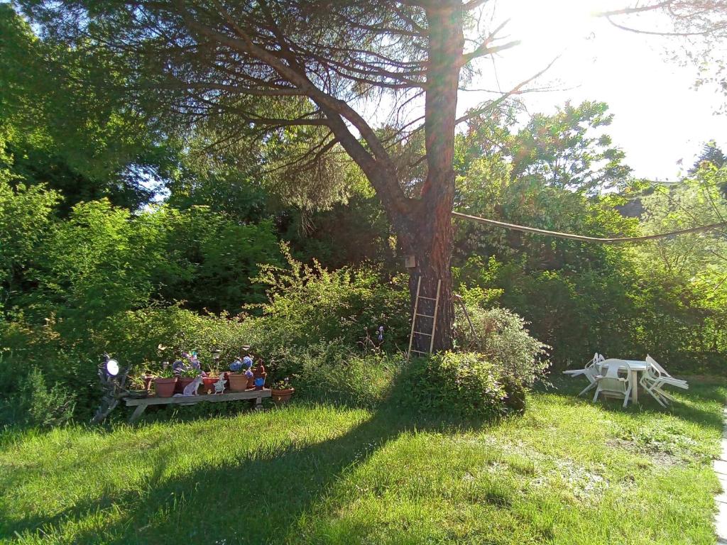 Zahrada ubytování Gîte "Chante' Relle"