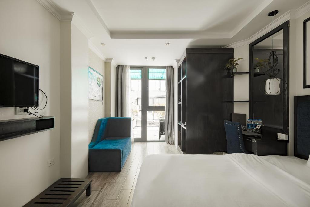 TV a/nebo společenská místnost v ubytování Bella Rosa Trendy Hotel & Spa