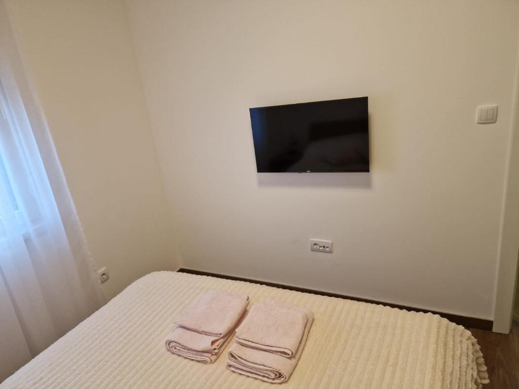 TV a/nebo společenská místnost v ubytování Apartman Miha Vrnjačka Banja