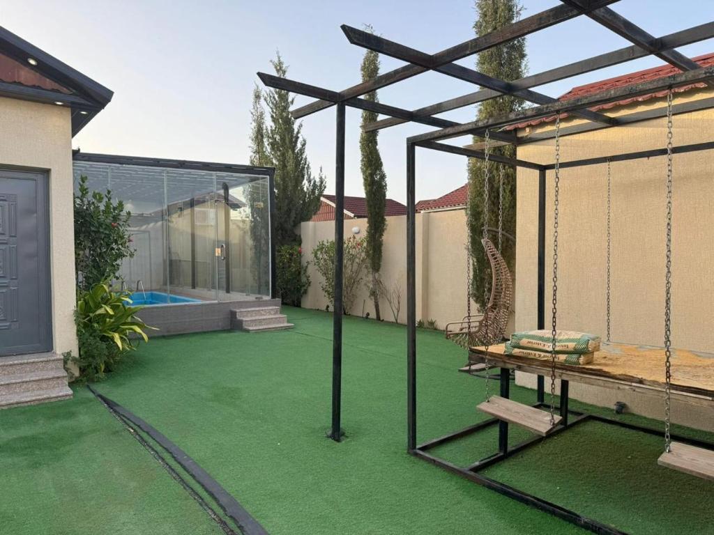 Patio nebo venkovní prostory v ubytování شاليهات اراليا العرفاء