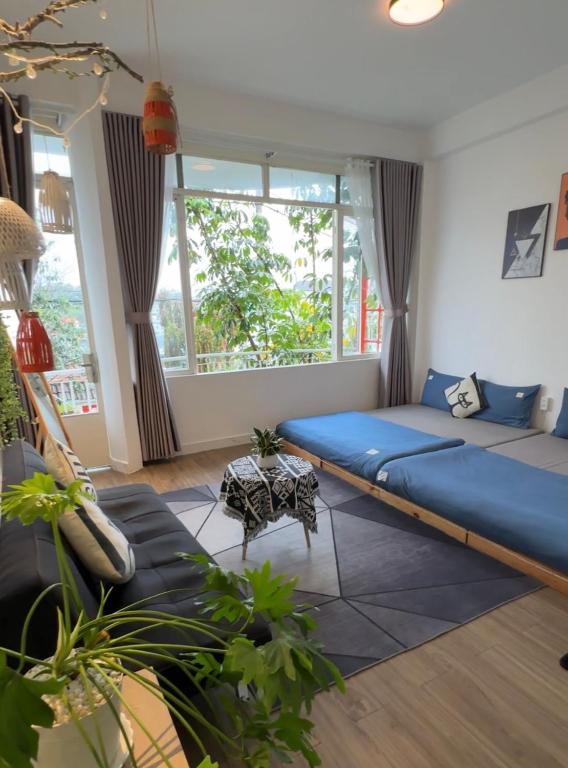 Postel nebo postele na pokoji v ubytování 1 House