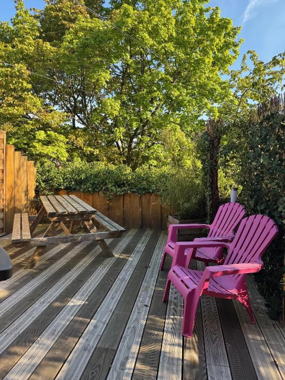 Gîte au Manoir des Sens avec bain nordique jacuzzi sur terrasse privée – photo 22