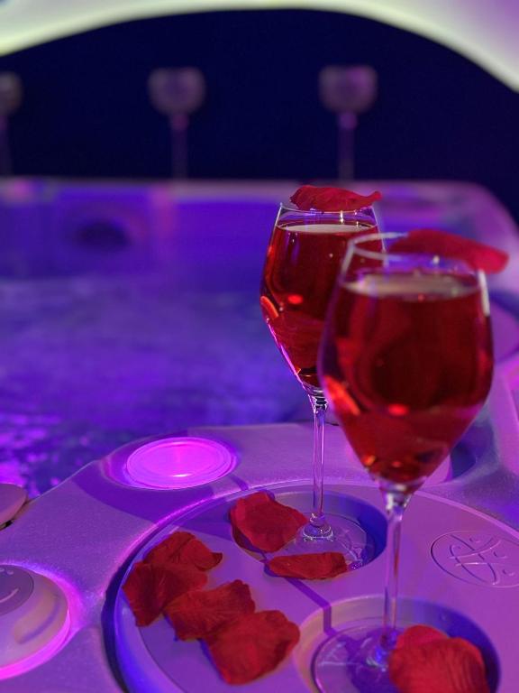Nápoje v ubytování La Terrasse Des Spas - Restaurant - Institut Massage