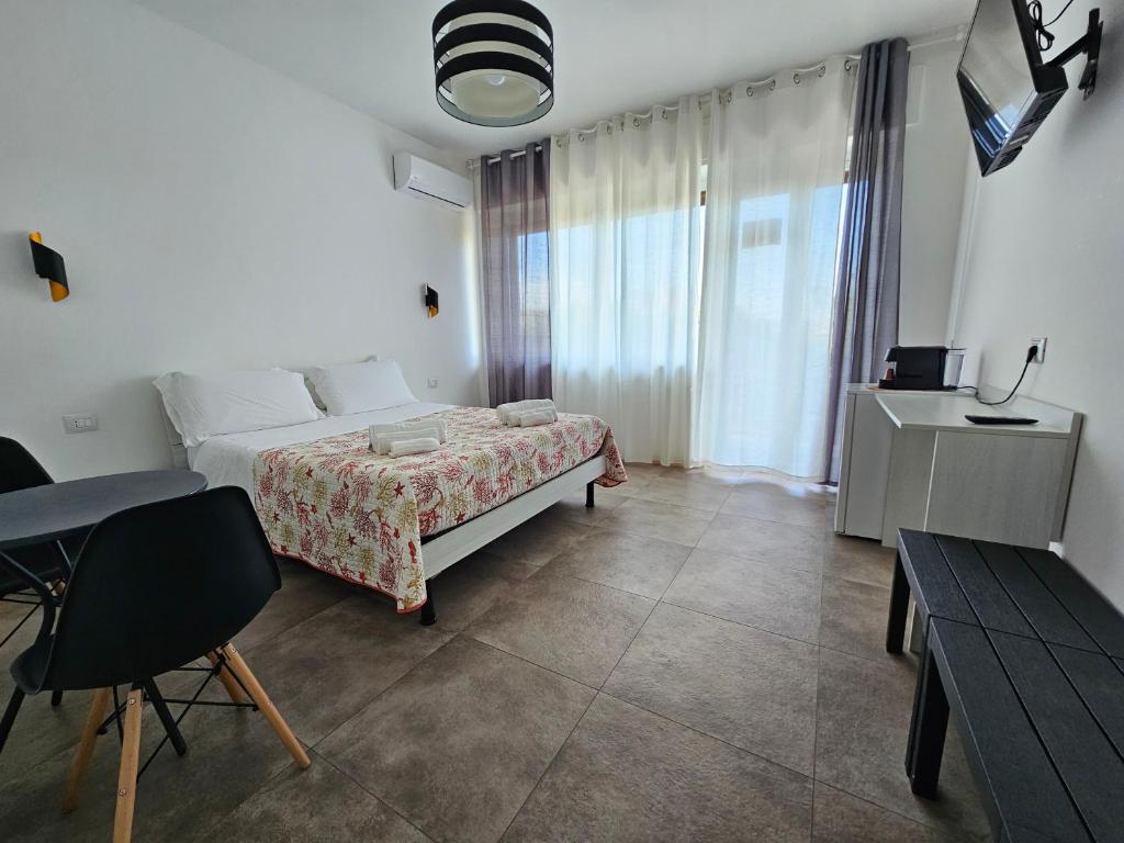 Postel nebo postele na pokoji v ubytování Agorà