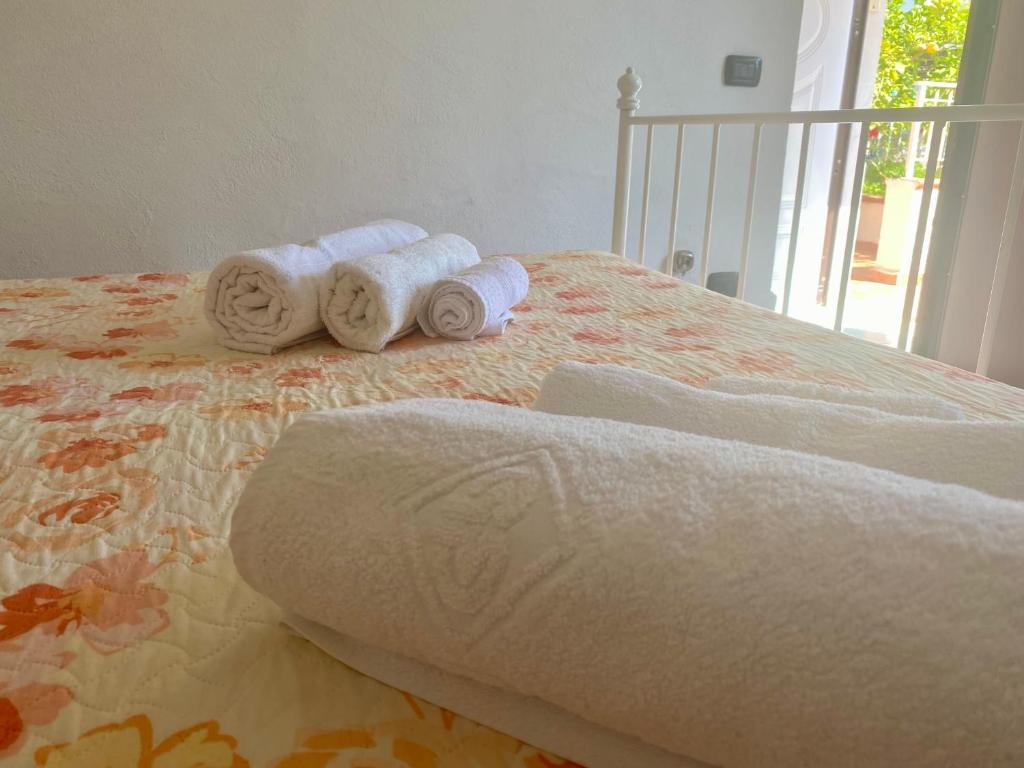 Postel nebo postele na pokoji v ubytování B&B Villa Rosa Angrisano