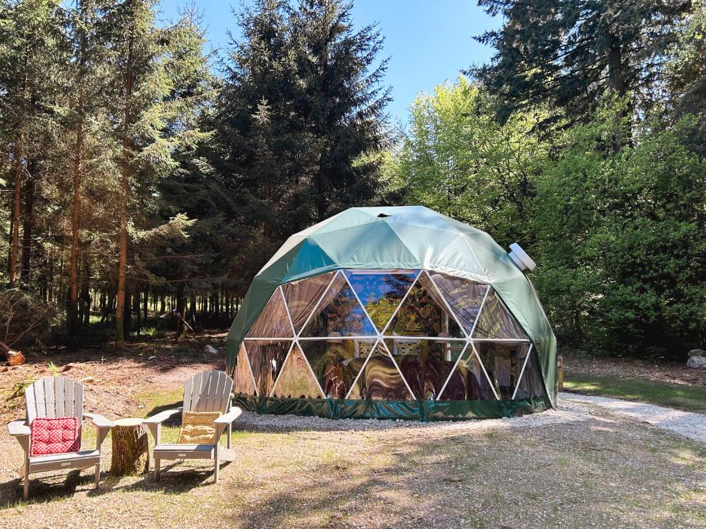 Zahrada ubytování High Moor Glamping