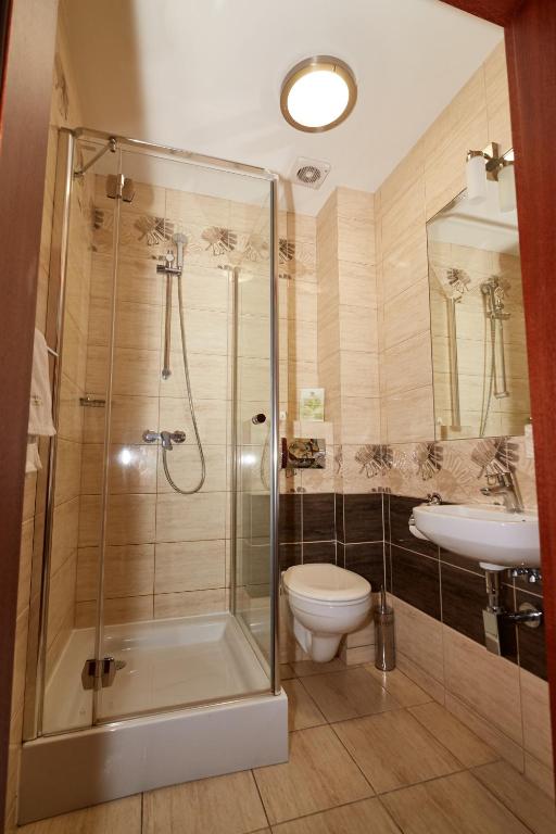 Koupelna v ubytování Hotel&Spa Kameleon