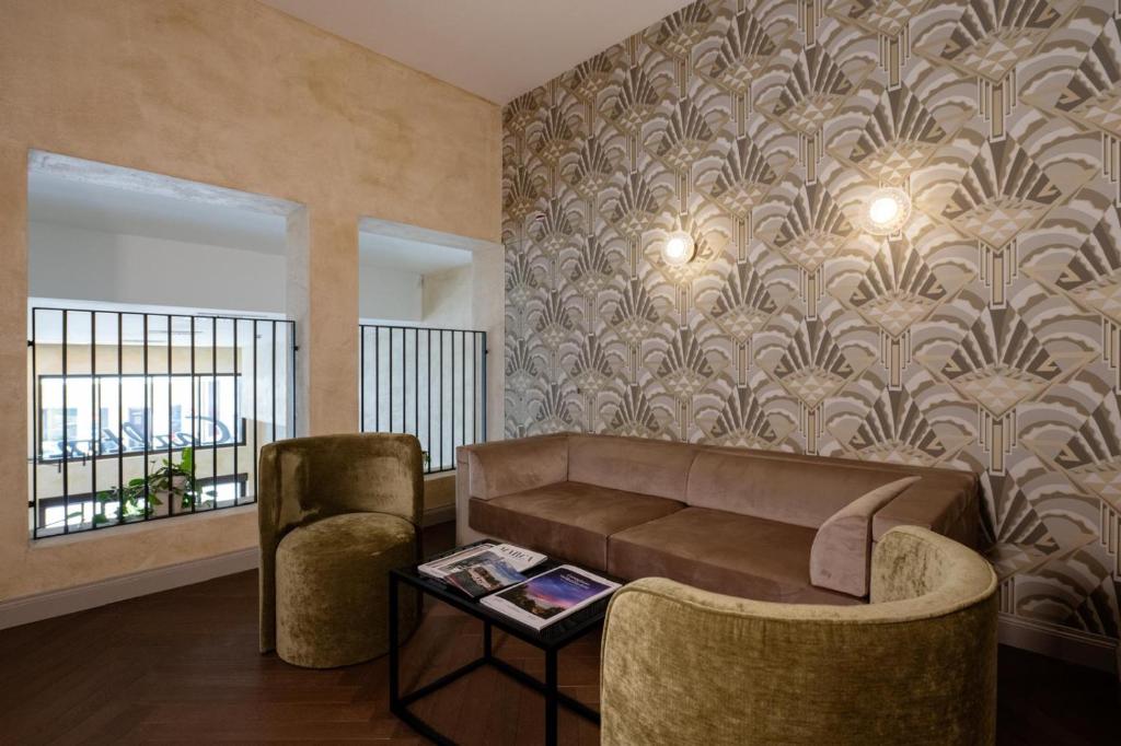 Posezení v ubytování Porta Altinia Suites