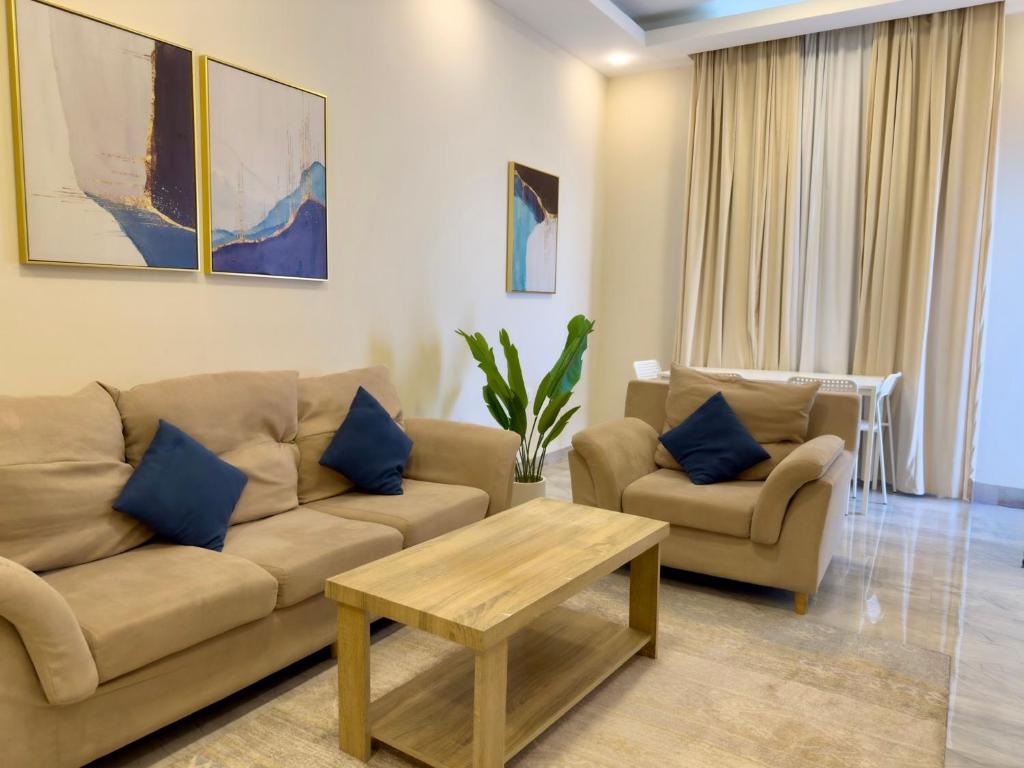 Posezení v ubytování Daar AL Maqam Suites Apartments Salalah
