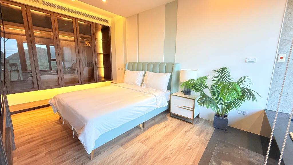 เตียงในห้องที่ 宜蘭頭城9453