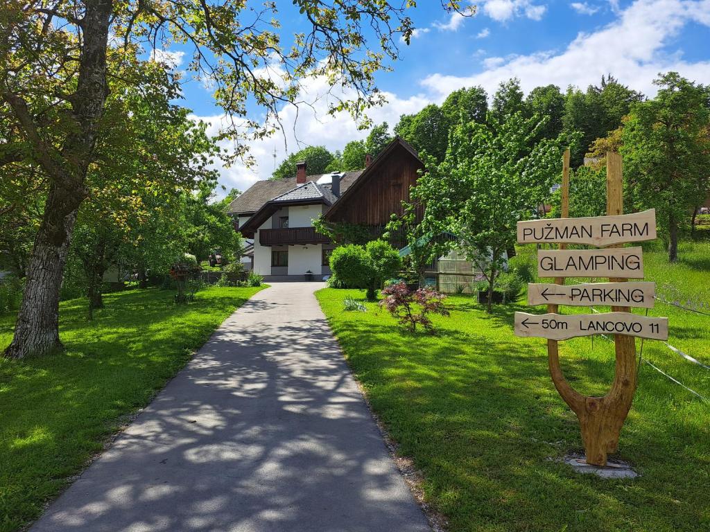 Zahrada ubytování PUŽMAN Farm Glamping