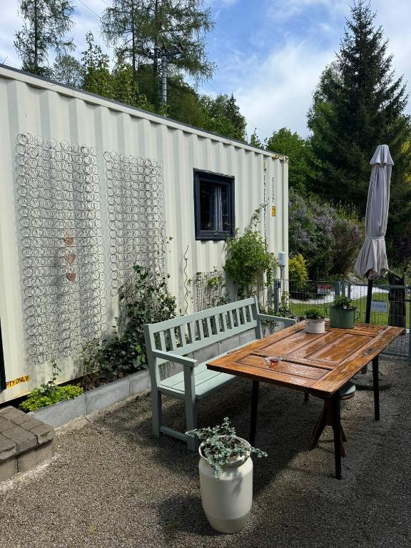 Zahrada ubytování Tiny Home Kontík