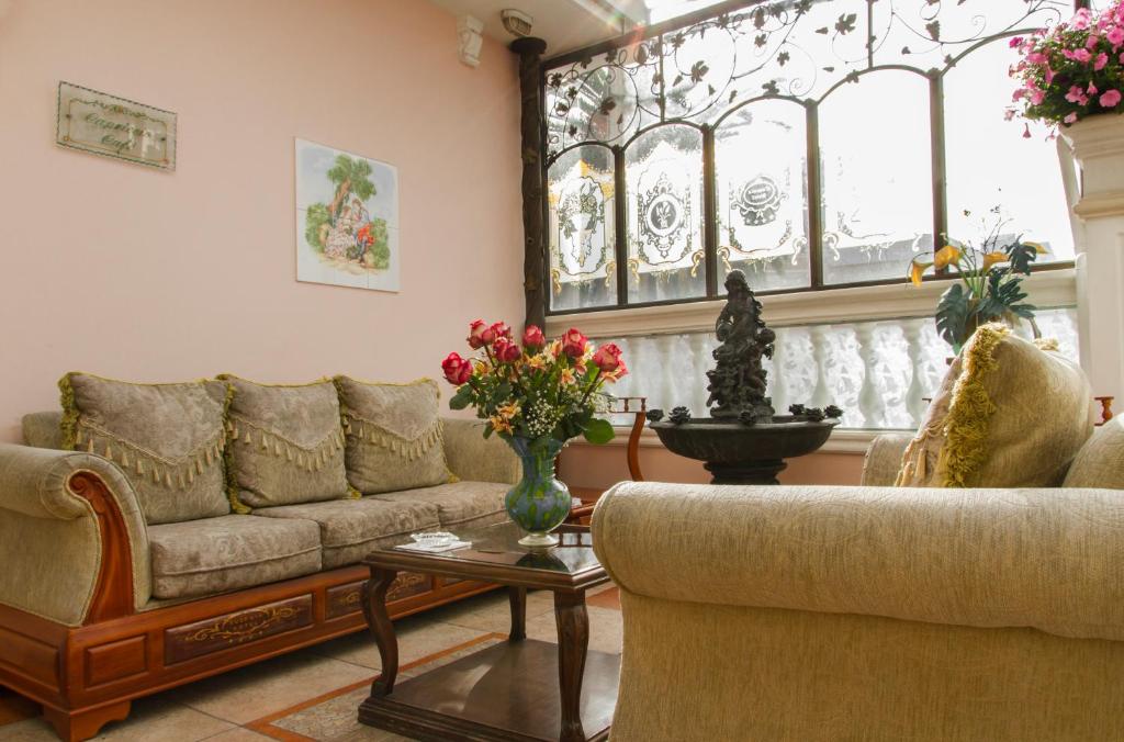 Posezení v ubytování Eugenia Hotel