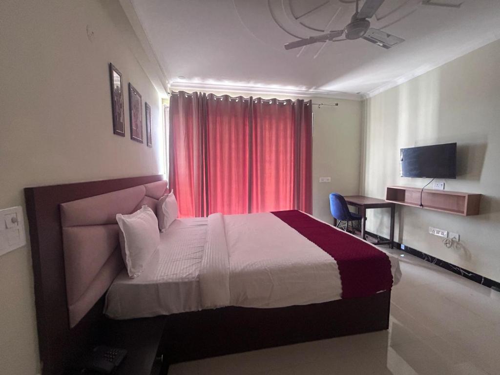 Postel nebo postele na pokoji v ubytování Hotel Sky
