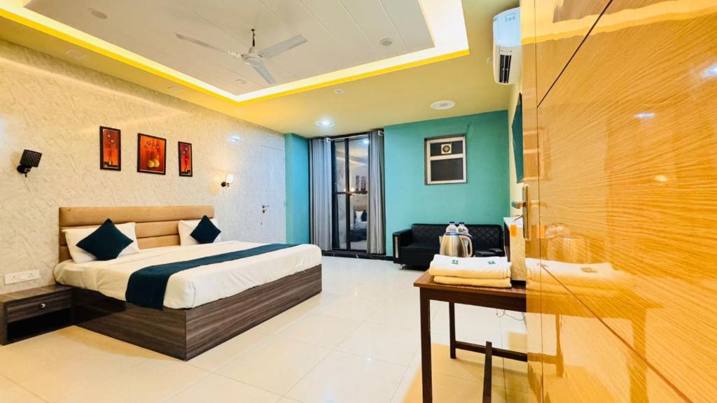 Postel nebo postele na pokoji v ubytování Hotel Sky