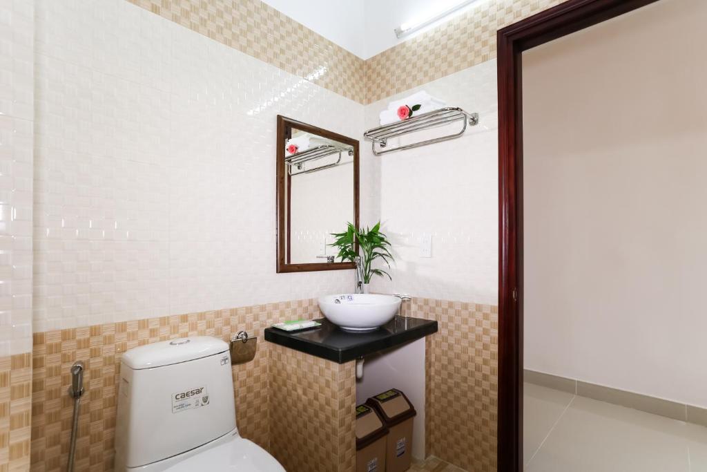 Koupelna v ubytování Phoenix Homestay