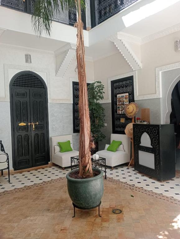 Posezení v ubytování Le riad de l'étoile ocre - COTG