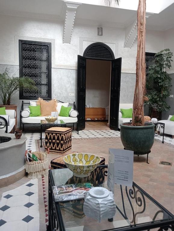 Posezení v ubytování Le riad de l'étoile ocre - COTG