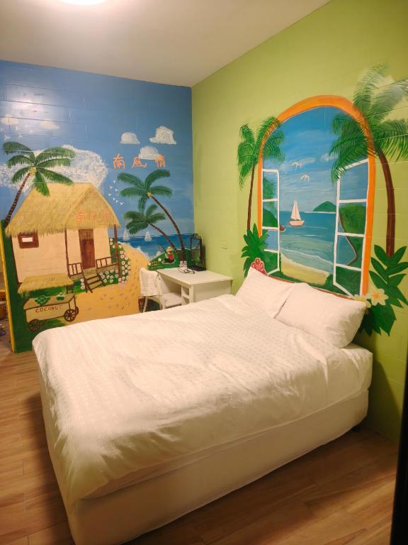 Postel nebo postele na pokoji v ubytování Xinyuanbao Shangshi Homestay