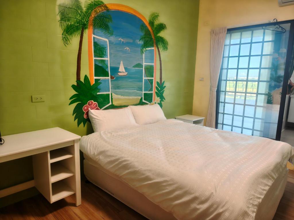Postel nebo postele na pokoji v ubytování Xinyuanbao Shangshi Homestay