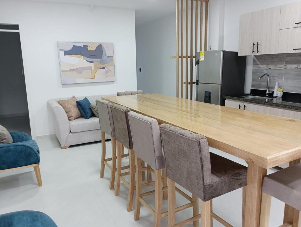 Kuchyň nebo kuchyňský kout v ubytování Natura 3 habitaciones rosado