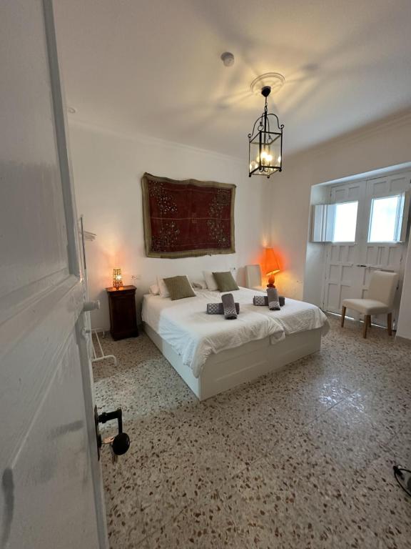 Postel nebo postele na pokoji v ubytování Habitacion poleo